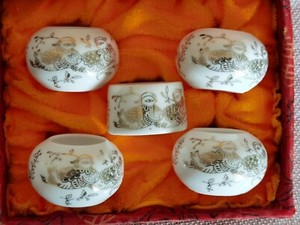 1set 5pcs Asiatique Bamboo Bird Cage Mandarin Canard Cricket nourriture cups55