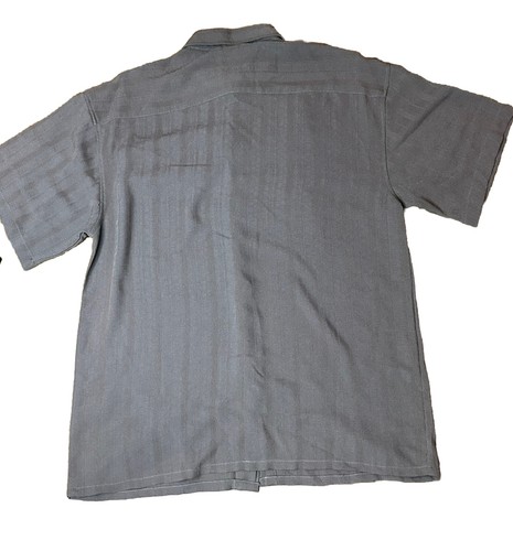 Montique Kurzarm Hemd mit Knopfleiste GR: Large braun STREIFEN - Bild 6 von 8