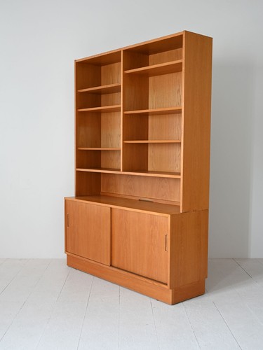 MidCentury Libreria scandinava con vano contenitore, design scandi vintage, 60s - Picture 6 of 13