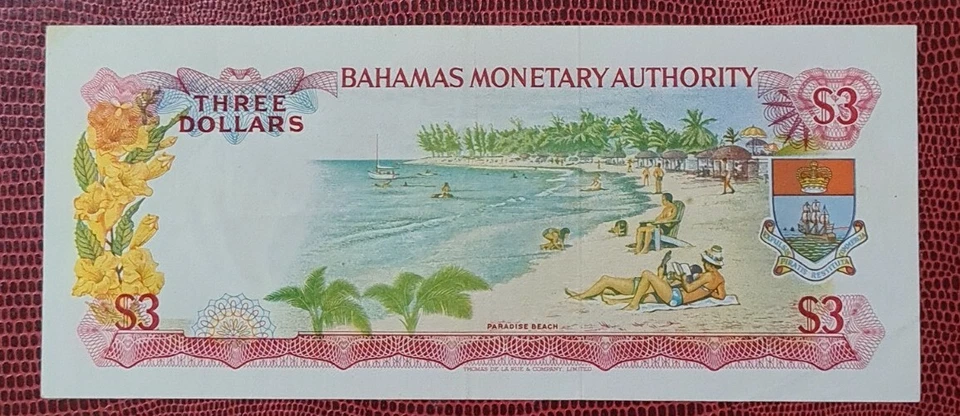1968 BAHAMAS $3 QE ll @ EF+【P-28a】 - Image 2 of 4