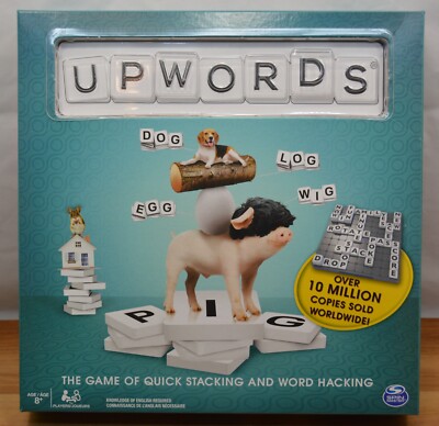UpWords 3D Scrabble Board Game The Game Of Quick Stacking Word Hacking ...