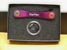 NEW KIARTTEN COMPACT 14 KEY KEYS ORGANIZER HOLDER PURPLE FREE 1ST CLS S H