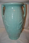 Mccoy Glossy Aqua Sand Dollar Vase