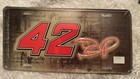 New JAMIE MCMURRAY #42 METAL LICENSE PLATE Nascar Racing — photo 1