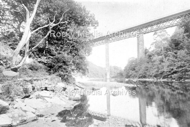 Vlp-15 Tees Railway Viaduct River Tees Barnard Castle Teesdale Durham. Photo