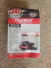 J-B Weld FiberWeld 1" Pipe Repair Cast -Water Activated Fiberglass Wrap- 38248