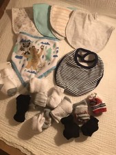 baby bibs and socks bundle
