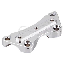 Chrome 1"Handlebar Handle Bar Riser Top Clamp Cover For Harley CVO Ultra Classic