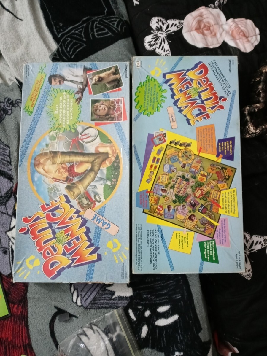 Complete Pressman 1993 to Players Dennis the Menace The Movie Board Game
