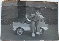 Kid Pedal Car Soviet Vintage Photo 1960's