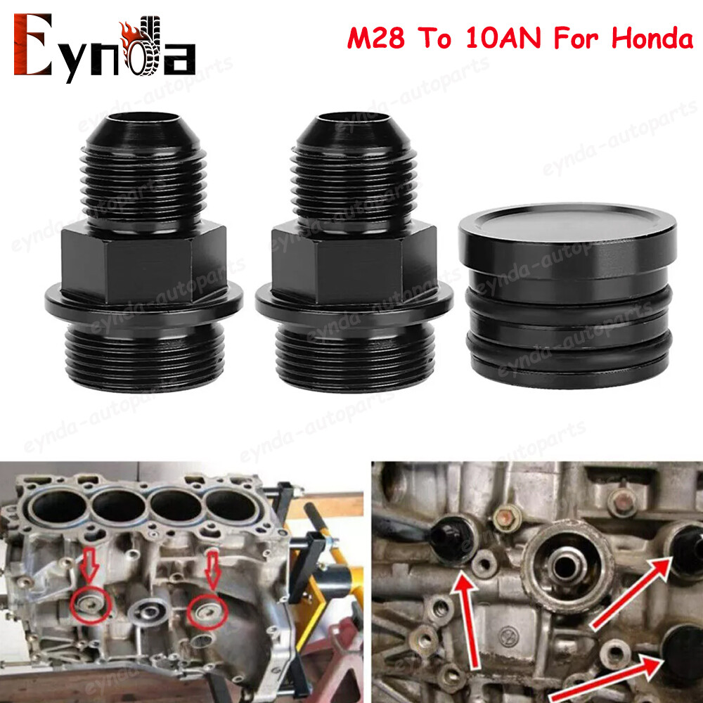 Honda B16 B18c B-Series Block Plug Breather Fittings For Honda M28