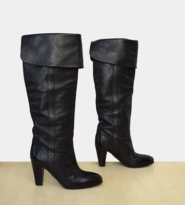 schöne Jonak High Heel Overknee Stiefel Gr. 39 Überkniestiefel umschlagbar