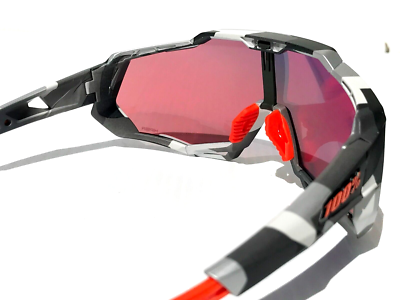100% Percent SPEEDTRAP Soft Tact Grey Camo HiPER Red Mirror