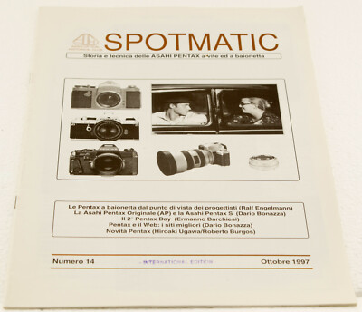 SPOTMATIC GESCHICHTE UND TECHNIK DER ASAHI PENTAX MIT SCHRAUBE UND BAJONETT, NR. 14 OKT '97