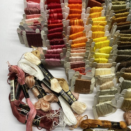 Lot of 300+ Embroidery Floss Cross Stitch Thread Cards Some Labeled - Picture 3 of 10