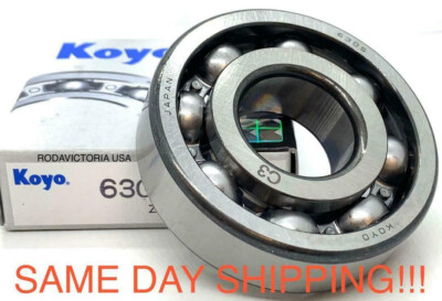 KOYO 6305 C3 DEEP GROOVE BALL BEARING, OPEN, NO SEALS 25x62x17 mm