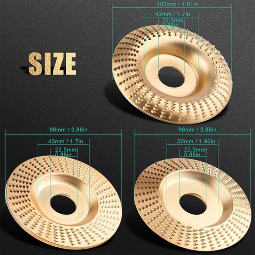 3x Holz Schleifscheibe Raspelscheibe Holzschnitzscheibe für Winkelschleifer Disc - Bild 14 von 19