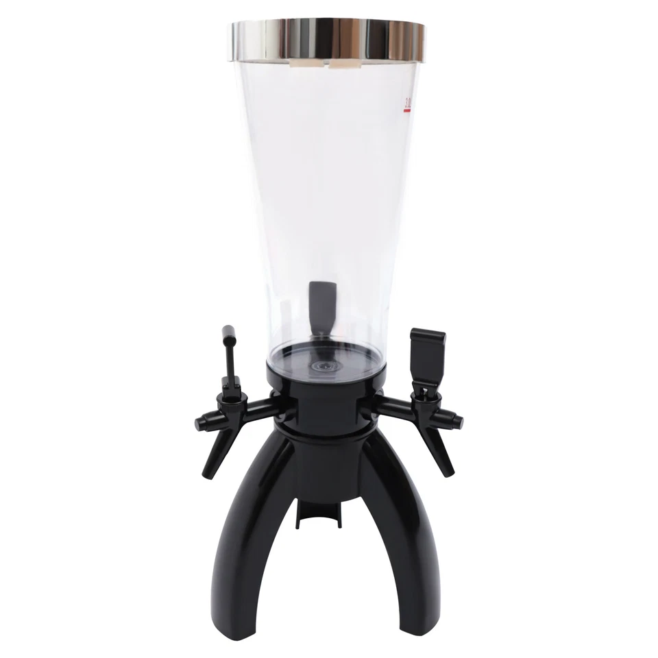 Dispensador Torre Cerveza 3L, Dispensador Esférico de Bebidas Torre de Bebidas con 3 Grifos Foto 4 de 4