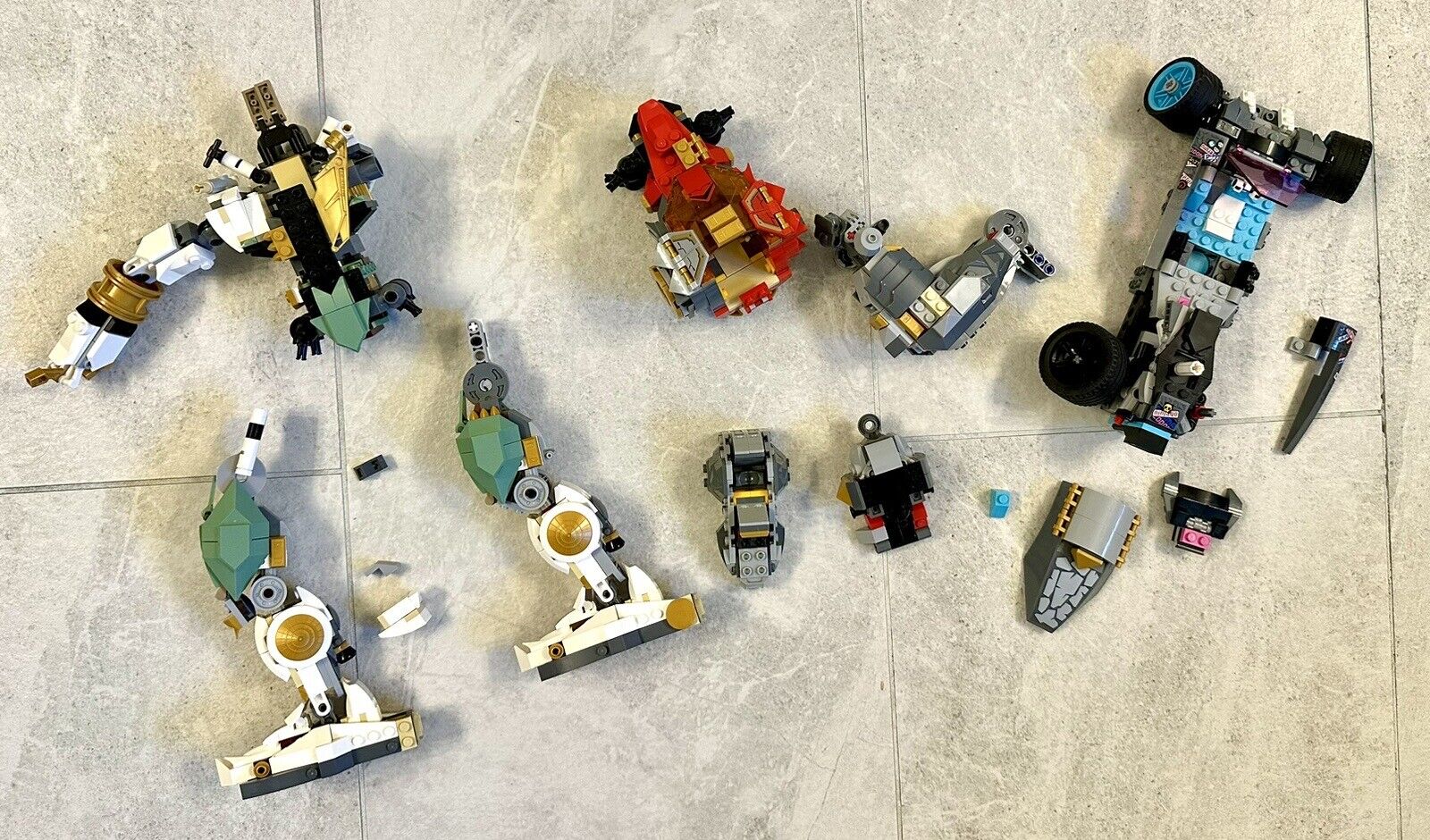 LEGO Ninjago Lloyd's Titan Mech 70676 & others.  INCOMPLETE - FOR PARTS.