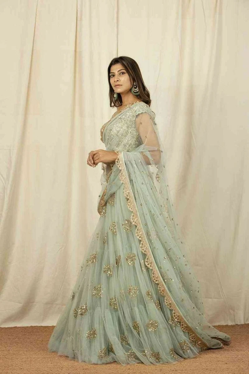 INDIAN WEDDING PAKISTANI LEHENGA CHOLI BRIDAL LEHENGA CHOLI WITH DUPATTA