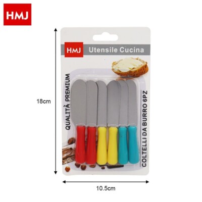 6-teiliges Messerset Butterspatel Aufstrich Küche hmj