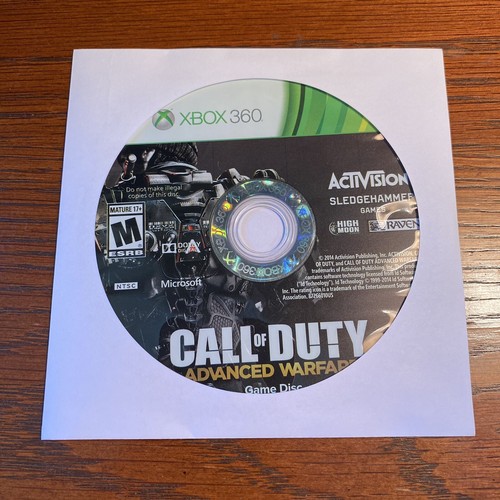 Call of Duty Advanced Warfare (Xbox 360) Game Disc Only, Tested