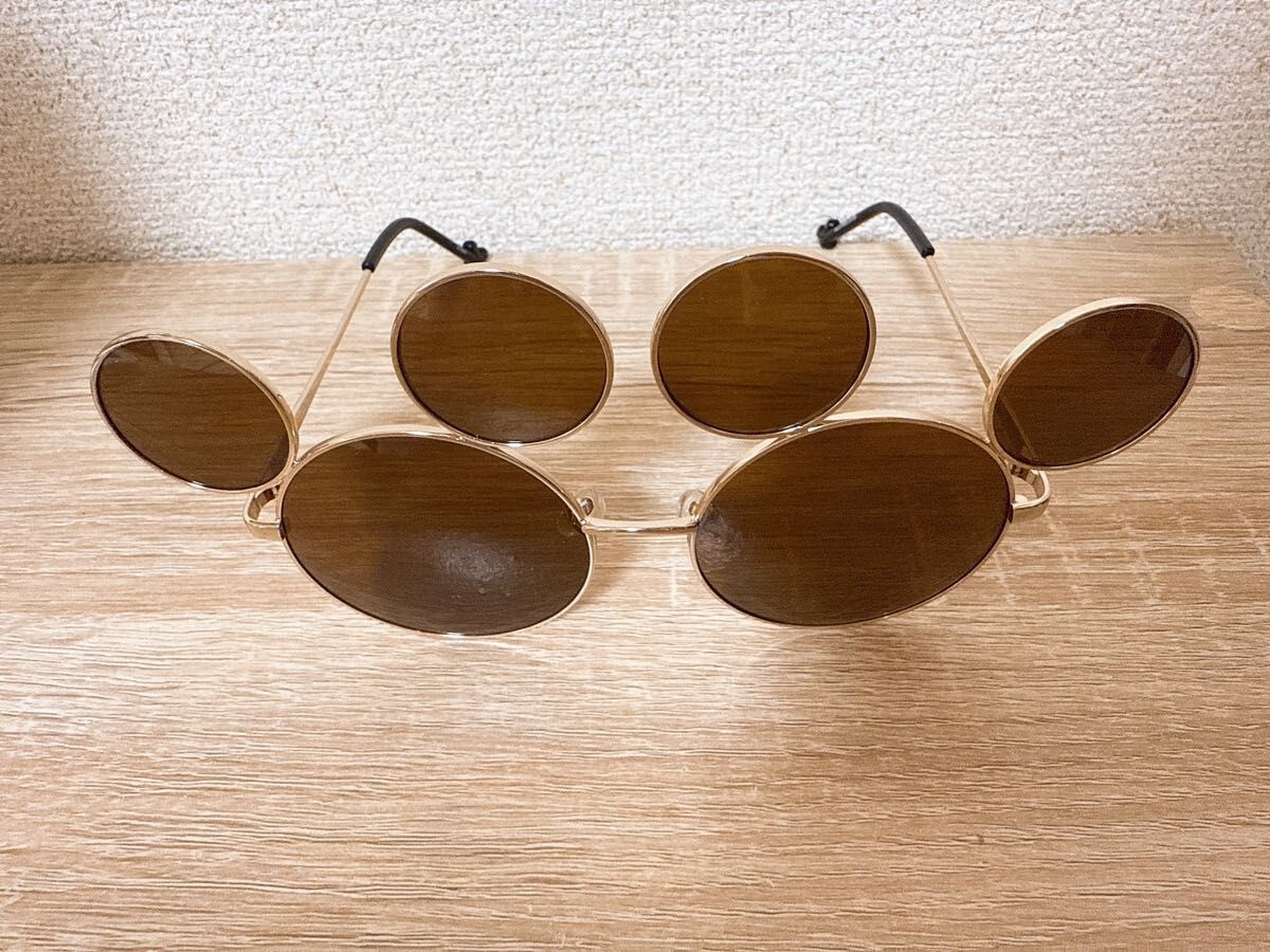 Tokyo Disney Resort Mickey Mouse Metallic Brownish Gold Sunglasses Gold, Silver, and Pink Mickey Sunglasses Now Available at  main image 3
