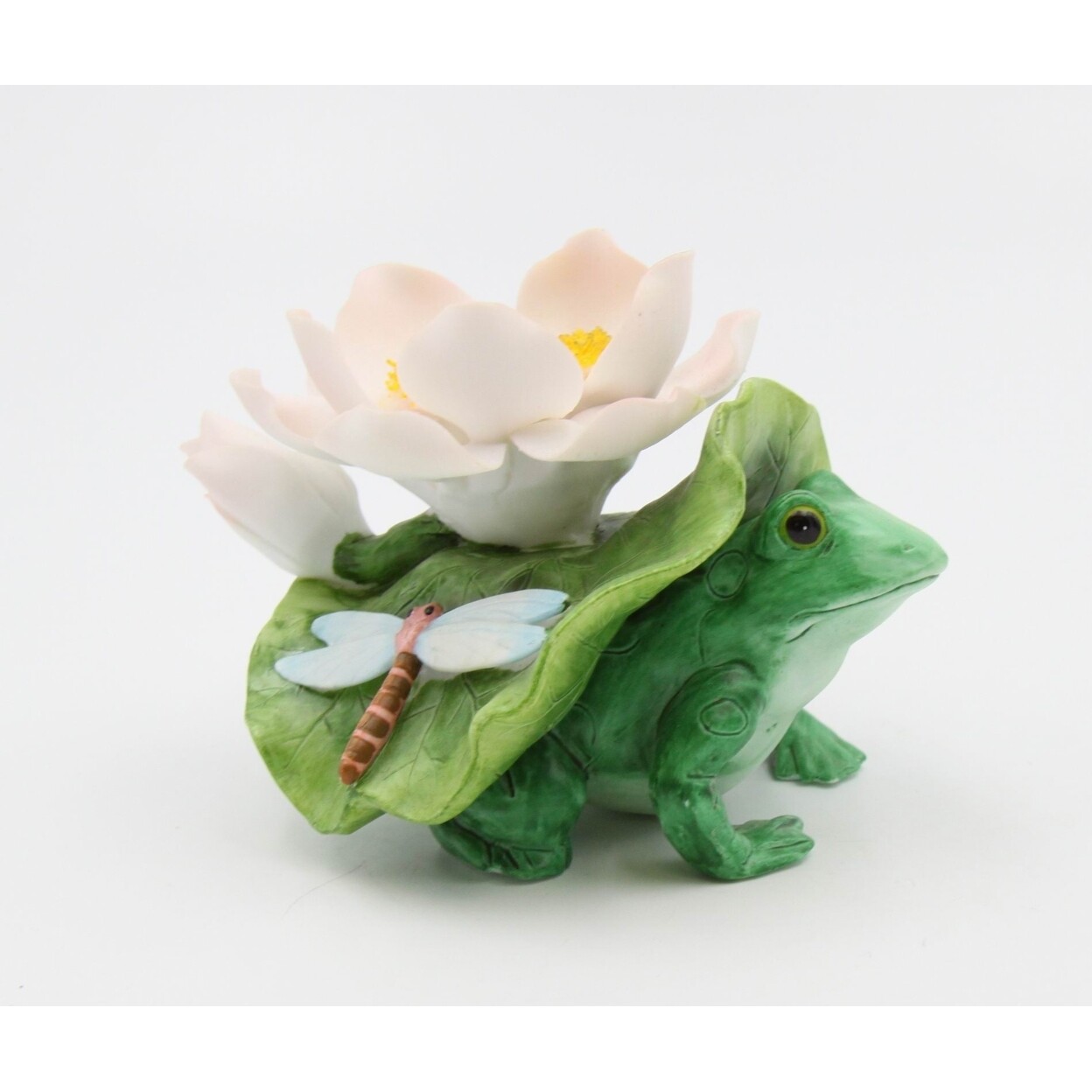 Ceramic Frogs and Flowers Candle Holder, Home Decor Home Decoration Gift Idea