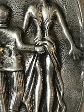 Vintage Naughty 3D Gent Pinches Lady's Buttocks Trinket Dish Ashtray Risque