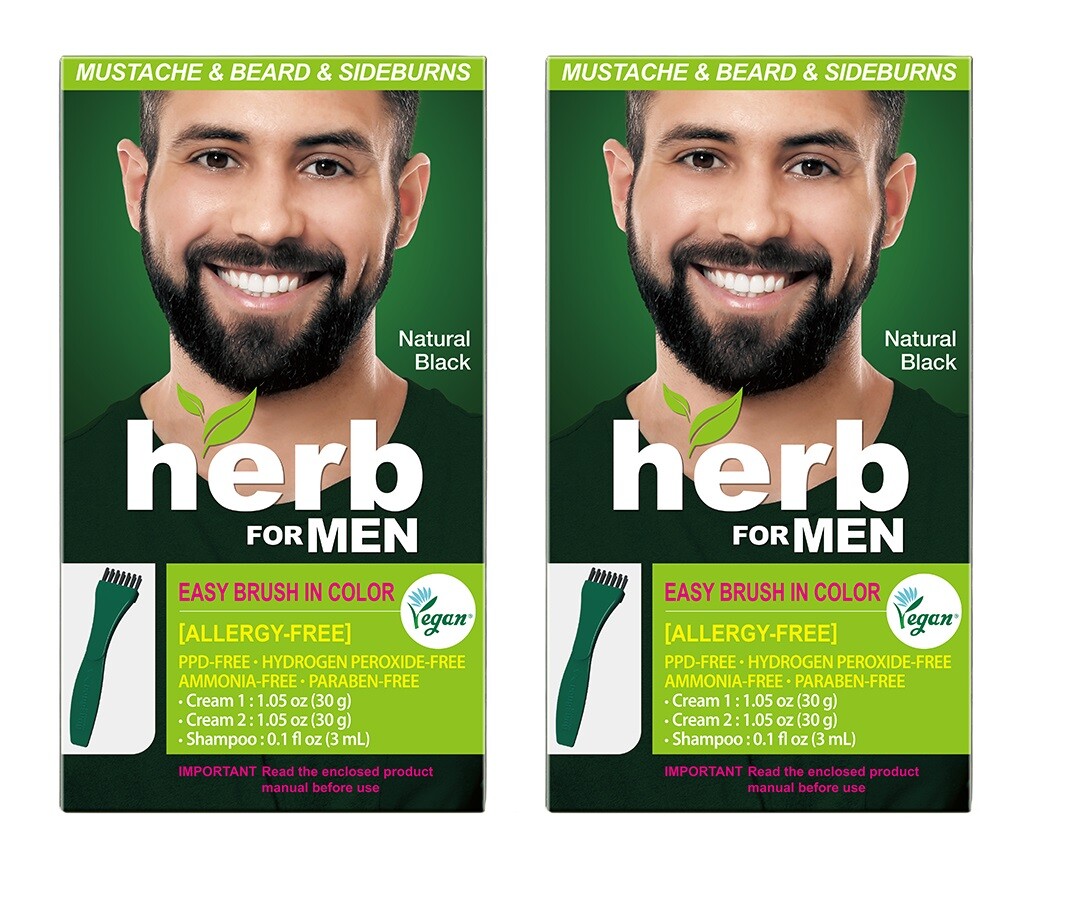 Herb For Men PPD, Allergy Free Beard Mustache Dye Just for Men