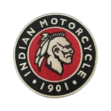 Indian Motorcycle Biker Patch, Iron On/Sew On