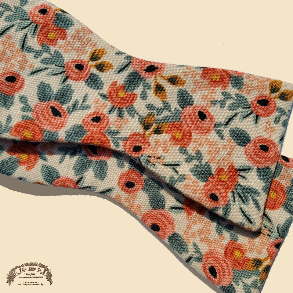 古董花卉 | 手工精品男式领结 - Kate Rose Co. — 第 3/4 张图片