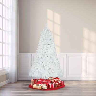 CLEARANCE Holiday Time Jackson Spruce White Christmas Tree Unlit