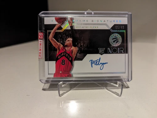 2020-21 Noir Freeze Frame #d/49 RARE Malachi Flynn Auto Rookie RC Factory SEALED