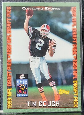 2000 Topps Tim Couch RC NFL Draft Pick Players Party Cleveland Browns
