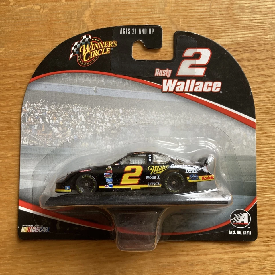 WINNERS CIRCLE RUSTY WALLACE MILLER LITE 2004 2005 1:64 NASCAR RACE CAR SET OF 3 - Image 2 of 4