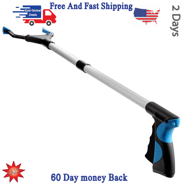 BEST portable grabber reacher tool For Elderly 32 Inch Long Work Outdoor Yard eBay