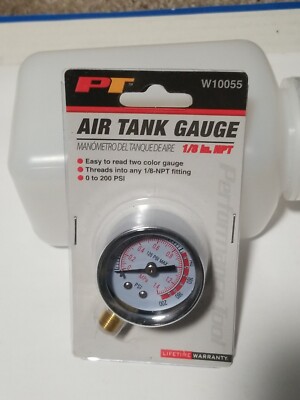 Performance Tool W10055 Air Tank Gauge – 1/8-NPT, Simple & Reliable