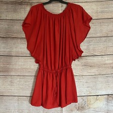 Sundrenched Australia Dress ~ Free Size Women's ~ Flutter Sleeve Elastic Waist