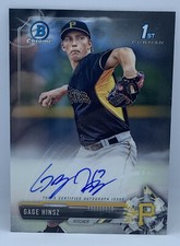 2017 Bowman Chrome Gage Hinsz Pirates 1st Prospect Auto CPA-GH