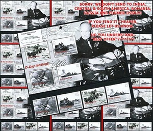 💲 Gibraltar 2004 D-Day Anniversary MNH + set x20 💲 WHOLESALE 💲 WWII MILITARY