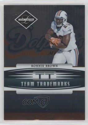 2006 Leaf Limited Team Trademarks 76/100 Ronnie Brown #TT-20 z6b