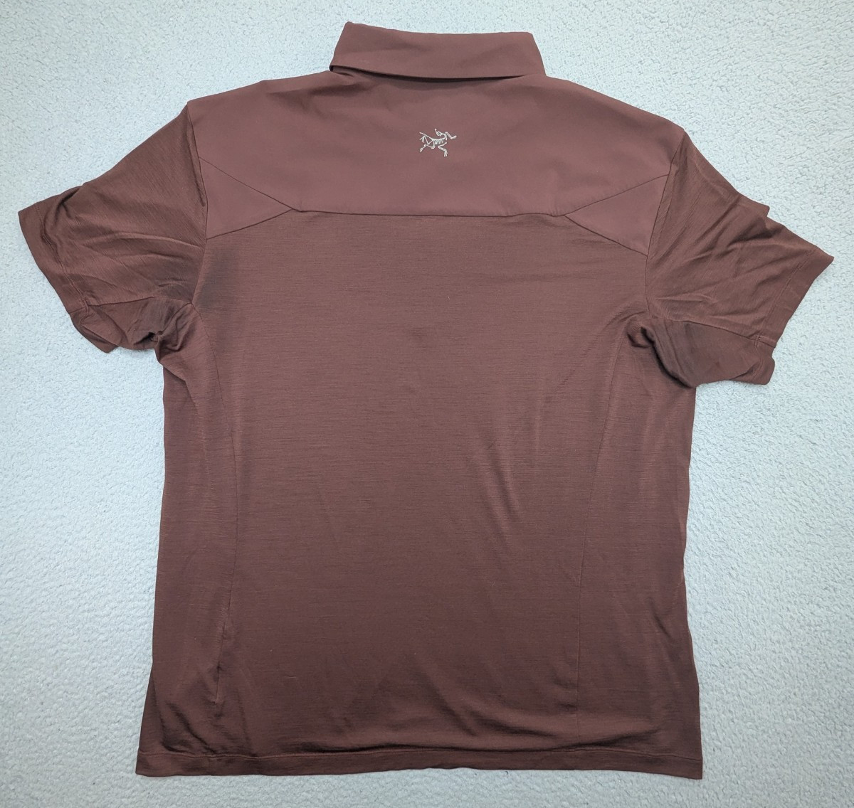 ARC'TERYX Polo Shirt Mens 2XL XXL Red Clay SS Golf Logo Poly Wool $200 thumbnail 6
