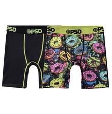 PSD Boys' 2pk Donut Worry Printed Boxer Briefs Youth Boys Size Medium