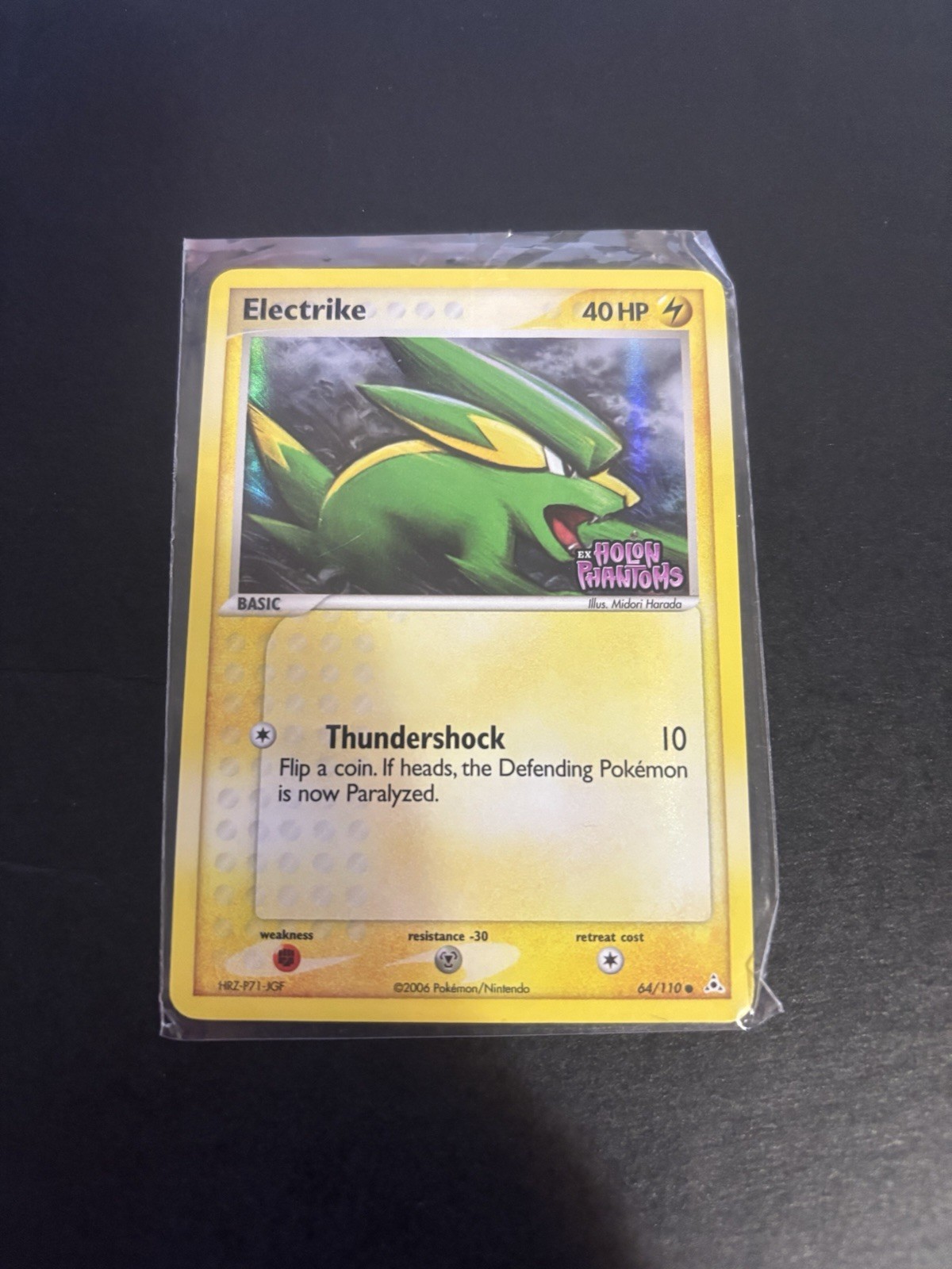 Pokémon TCG Electrike EX Holon Phantoms 64/110 Reverse Holo Stamped NM