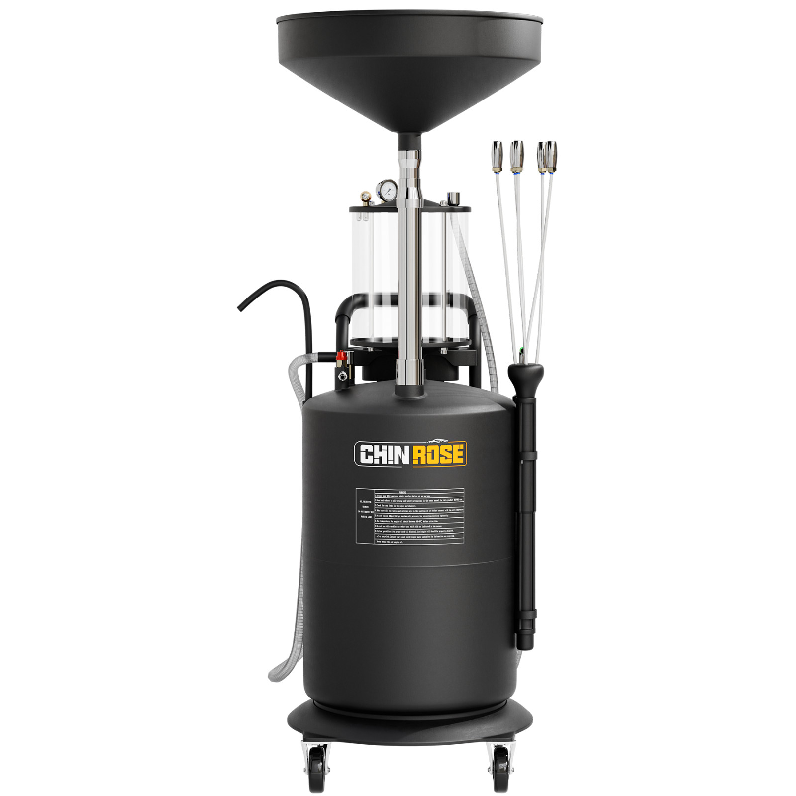 26.4 Gallon Oil Extractor with Wheels,Oil Extractor Pump,Waste Oil Drain Tank
