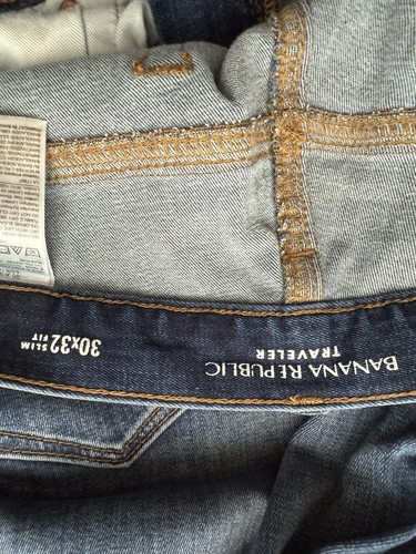 Banana Republic Luxe Travel Stretch Jeans Size 30x32 Denim Slim Fit Blue NWT - Picture 10 of 10