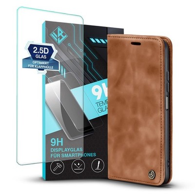 Handyhülle für Xiaomi Redmi Note 10 5G Klapp Magnet Smartphone Cover Displayglas