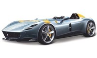 Bburago BBU18-26027GREY - 1/24 - Ferrari Monza SP1, Grau/Gelb - Neu