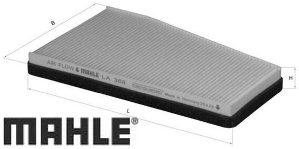 Mahle LA368 Filter FüR Innenraumluft Innenraumfilter Filter Innenraum-image